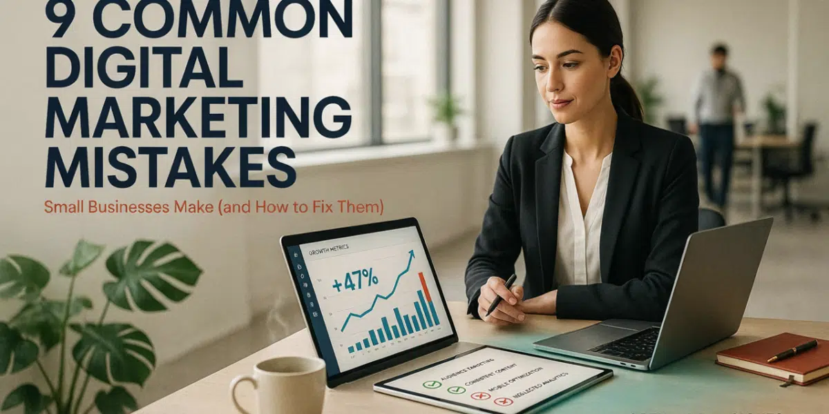 9 Common Digital Marketing Mistakes Small Businesses Make (and How to Fix Them)