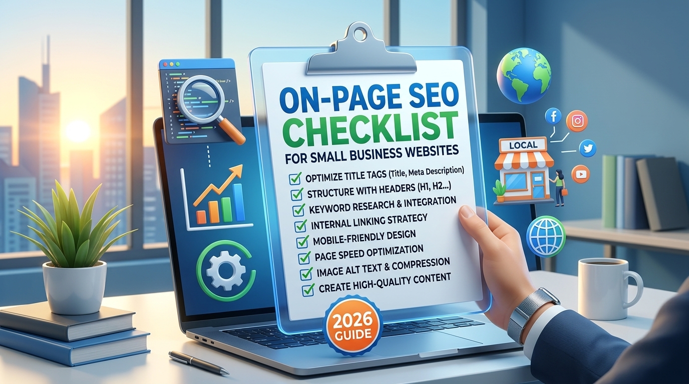 On-Page SEO Checklist for Small Business Websites (2026 Guide)